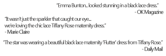 Emma Bunton on ITV1s Dancing on Ice wearing the Flutter Maternity Dress by Tiffany Rose