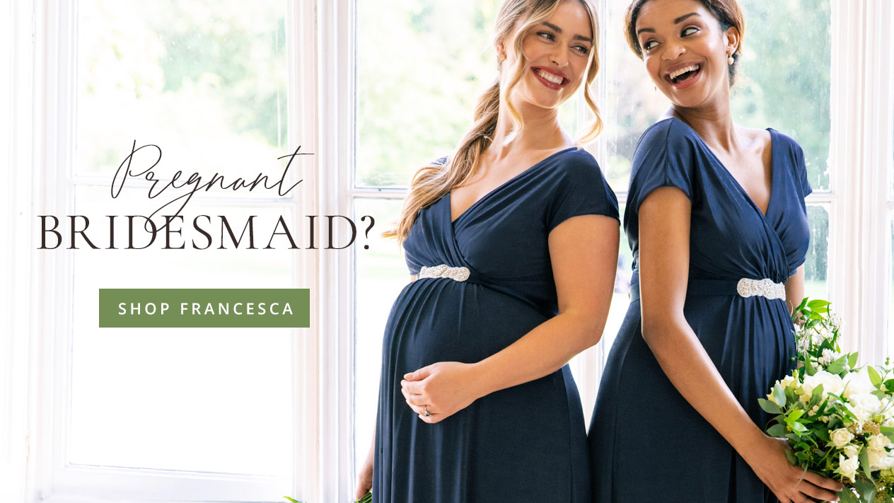 Francesca Maxi Maternity Dress Nightshadow Blue
