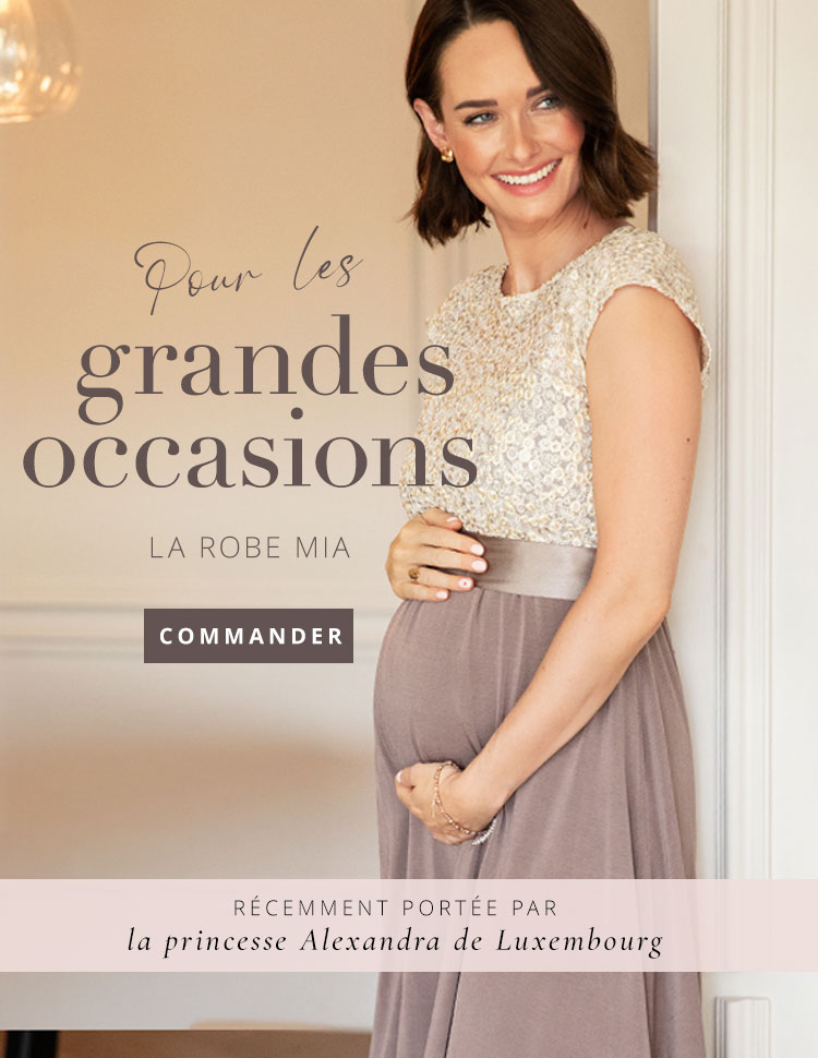 Robe de Grossesse Mia Gris Truffé Robe de Grossesse Mia Gris Truffé