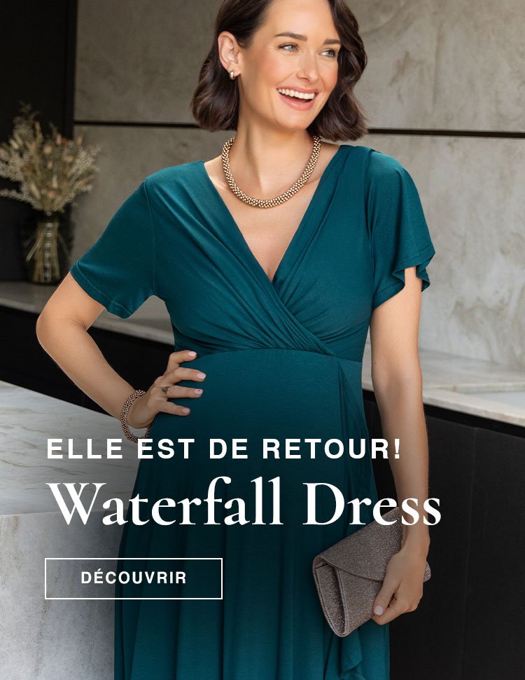 Robe midi Waterfall (Vert Profond) Robe midi Waterfall (Vert Profond)