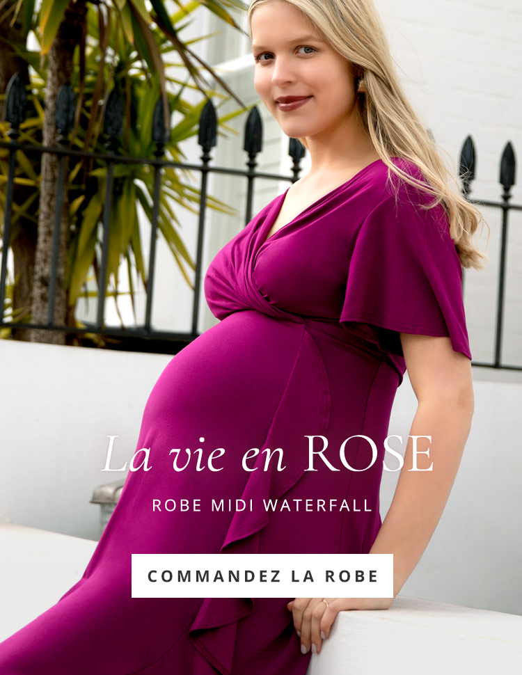 Robe midi Waterfall Orchidée Robe midi Waterfall Orchidée