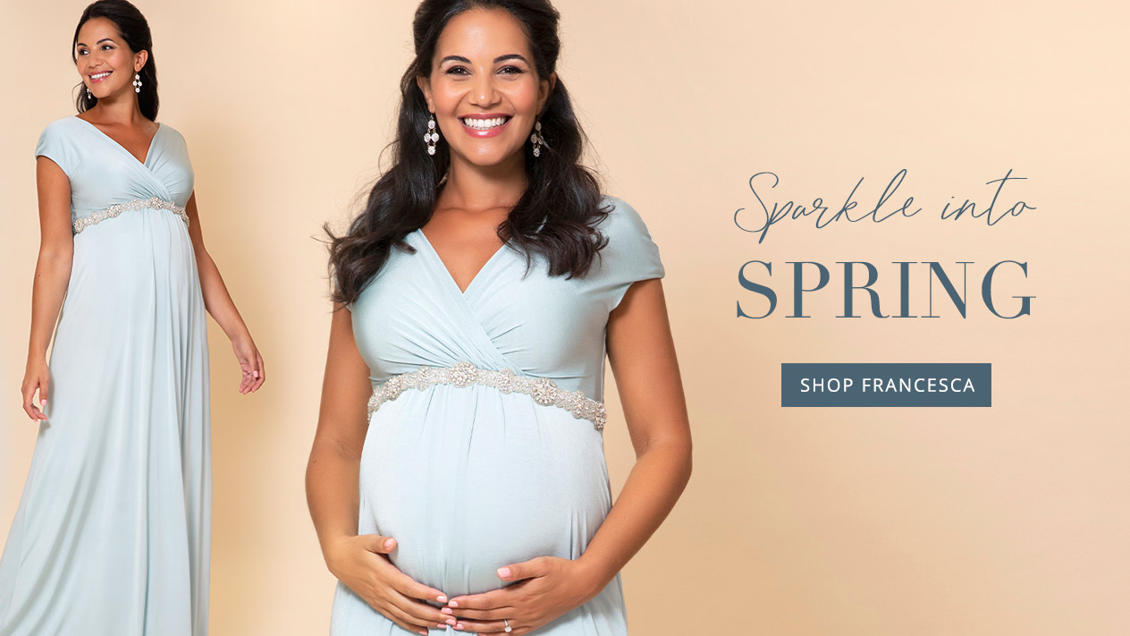 Francesca Maxi Maternity Dress Peppermint