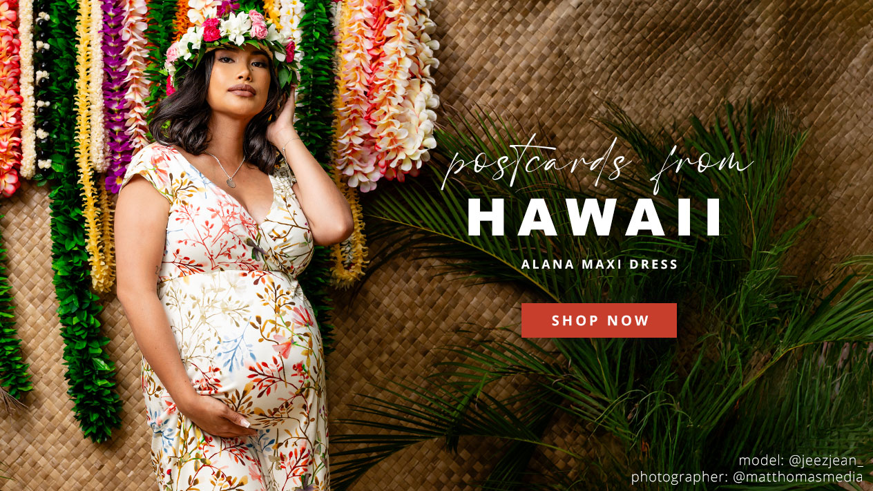 Alana Maternity Maxi Dress Watercolour Meadow