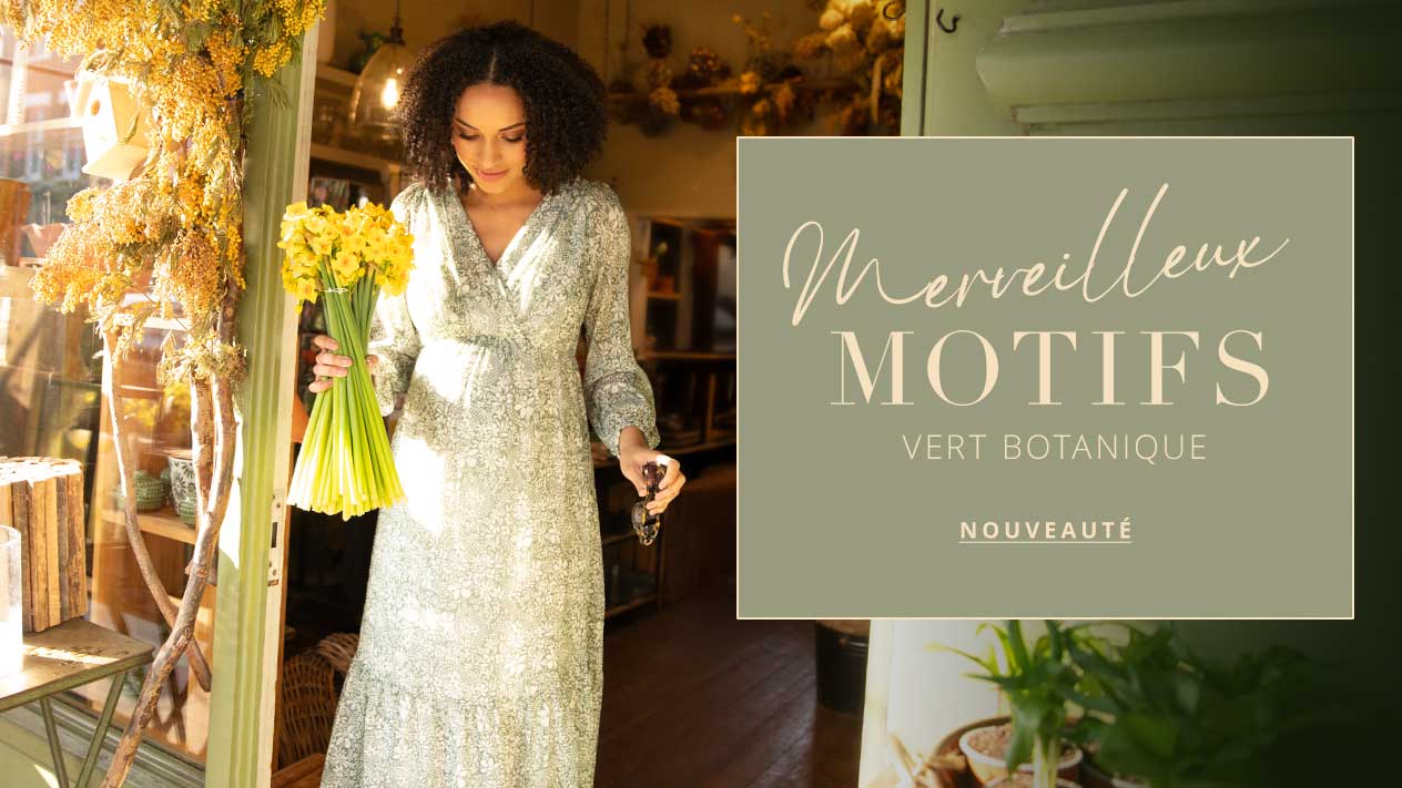 Robe longue Bella (Vert Botanique)