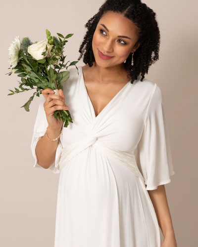 Jacinta Knot Dress (Ivory)