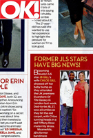 Comme on a pu la voir sur OK! Magazine