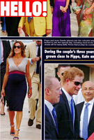 Comme on a pu la voir sur Hello! Magazine