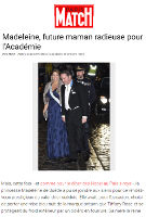 Comme on a pu la voir sur Paris Match