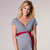 Alessandra Maternity Dress Short Cruise Stripe