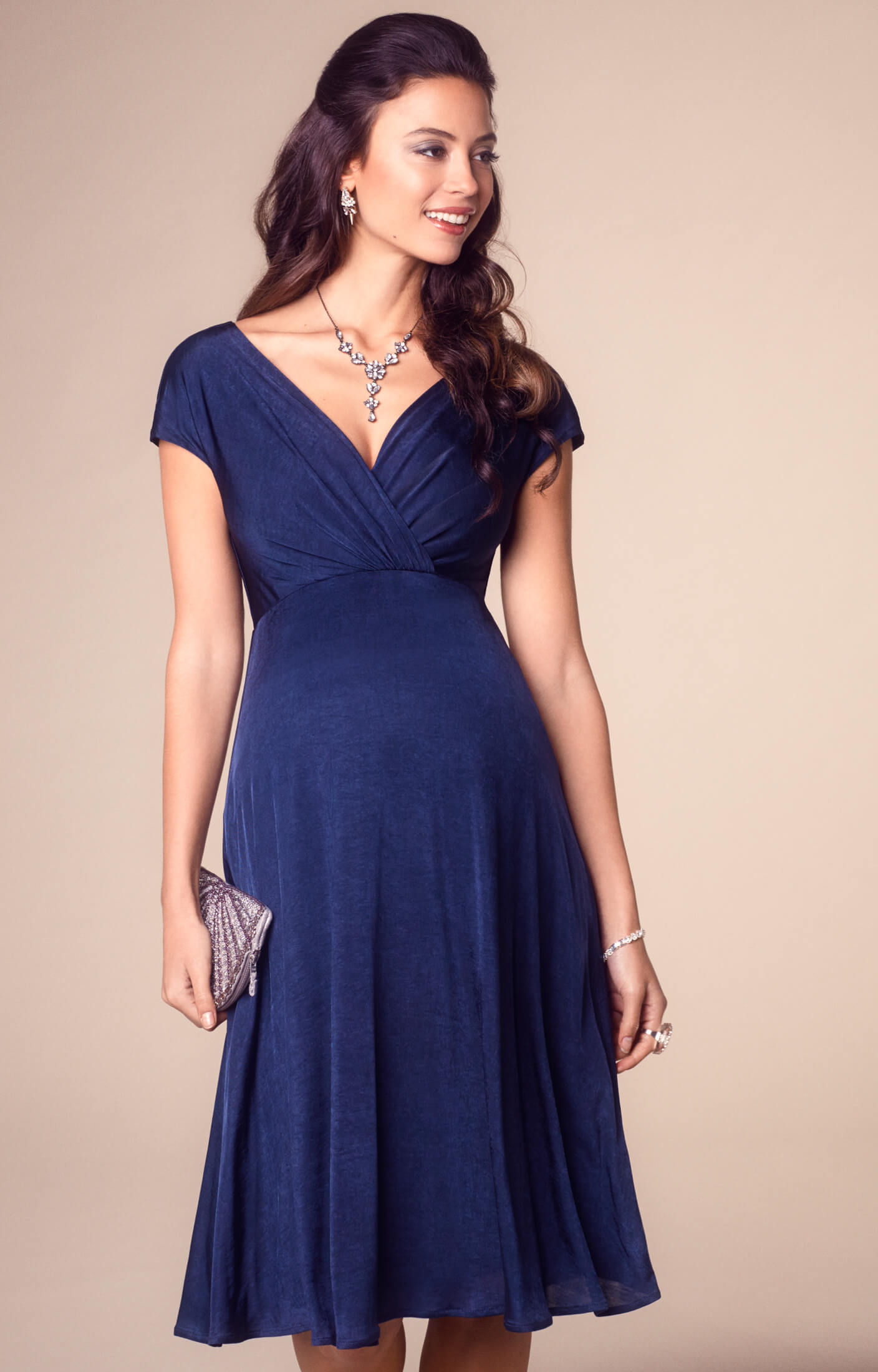 Alessandra Maternity Dress Short Navy - Maternity Wedding Dresses ...