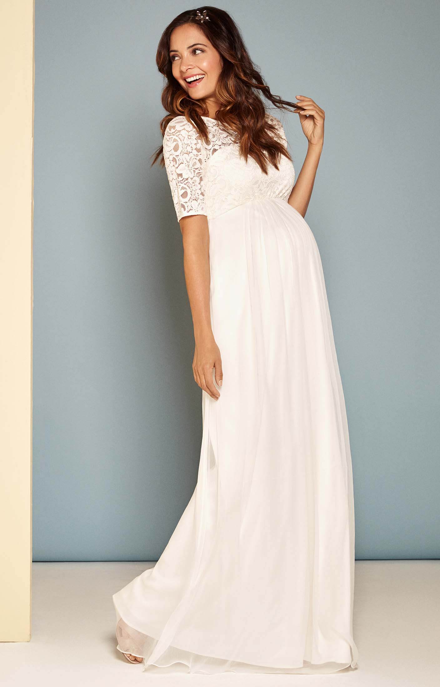 Alaska Maternity Silk Chiffon Wedding Gown Maternity Wedding Dresses Evening Wear And Party 