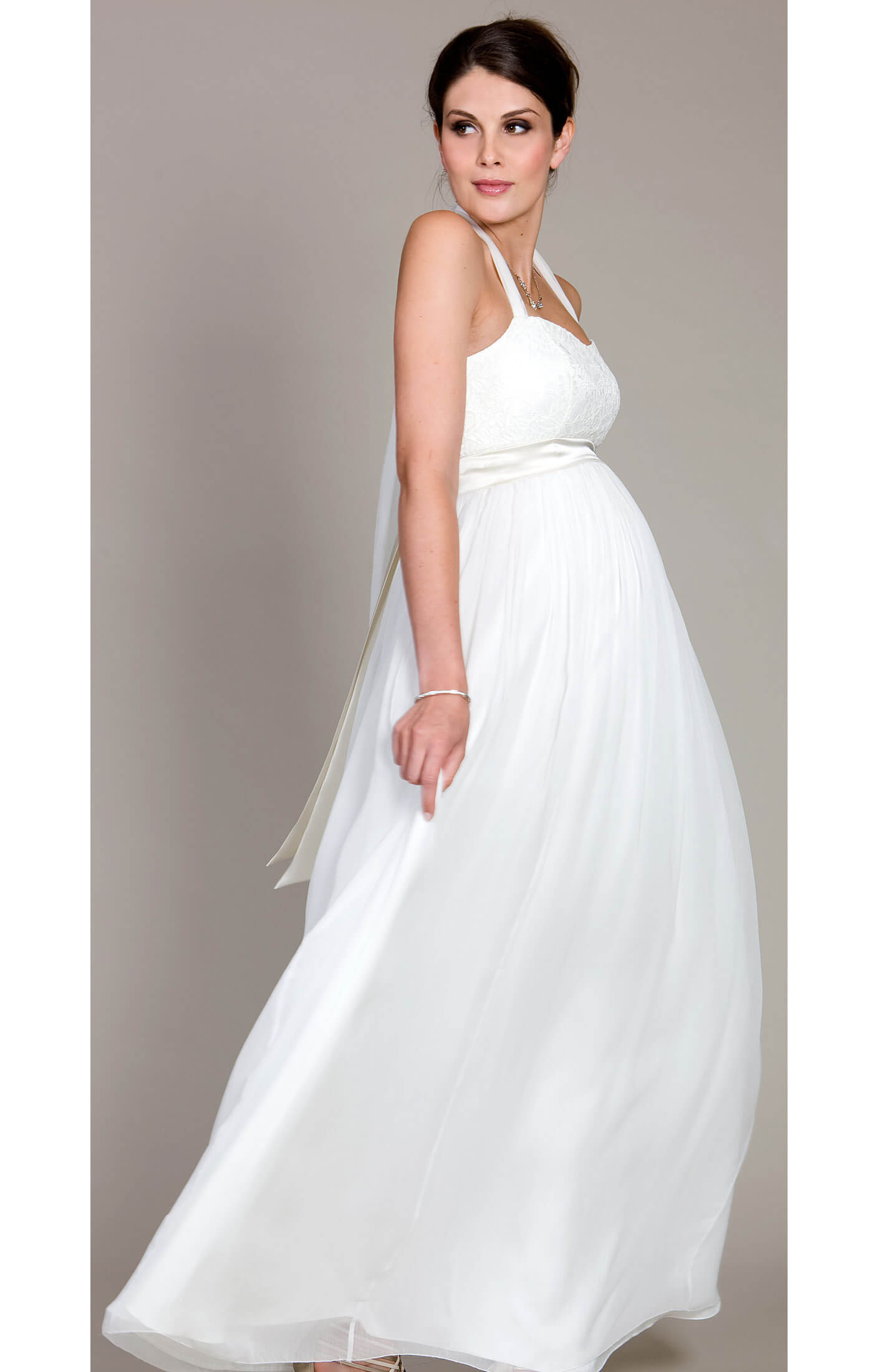 Alya Lace Maternity Wedding Dress (Long) - Maternity ...