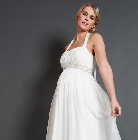 Alya Silk Maternity Wedding Dress (Short) - Maternity Wedding Dresses ...