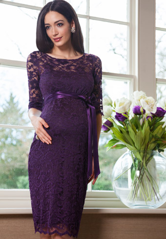 Amelia Maternity Dress Blackberry - Maternity Wedding Dresses, Evening ...