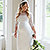 Amelia Lace Gravid Bröllopsklänning Lång (Ivory)
