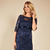 Amelia Maternity Lace Dress in Navy
