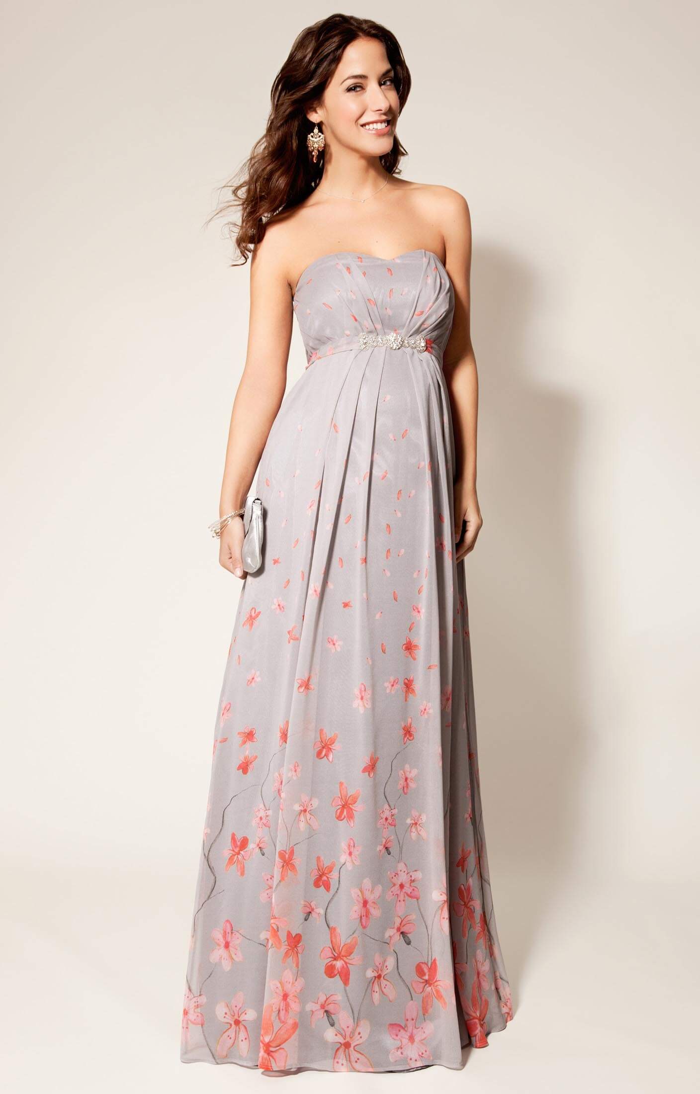 Annabella Silk Maternity Gown Peach Blossom - Maternity Wedding Dresses ...