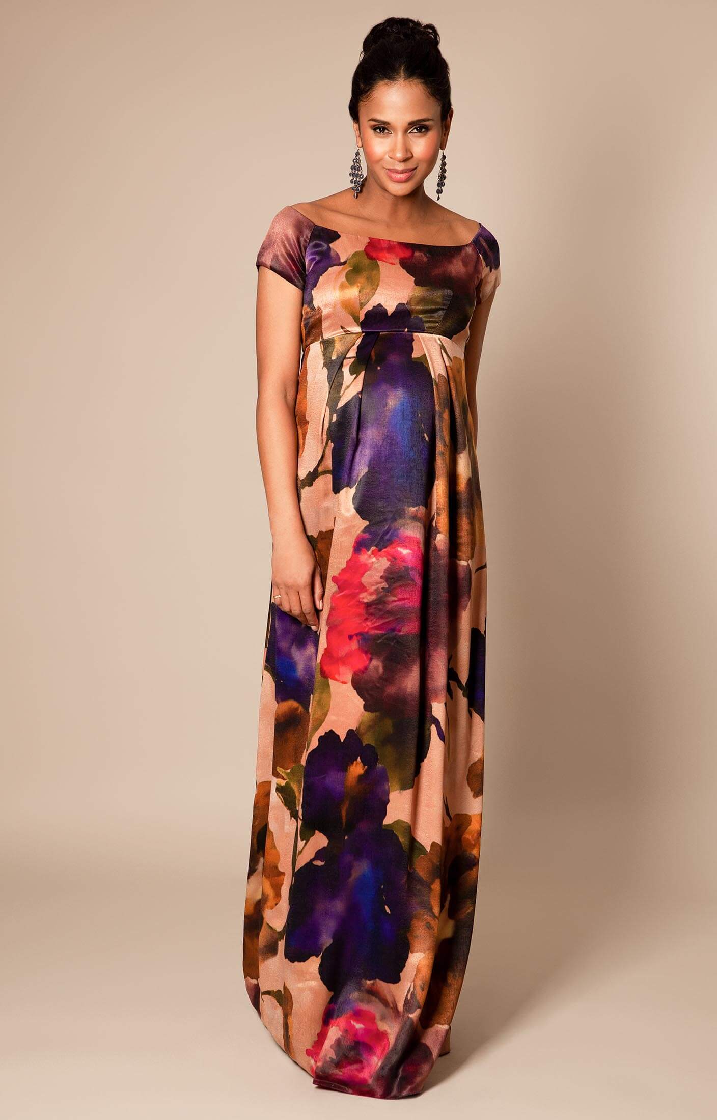 silky maternity dress