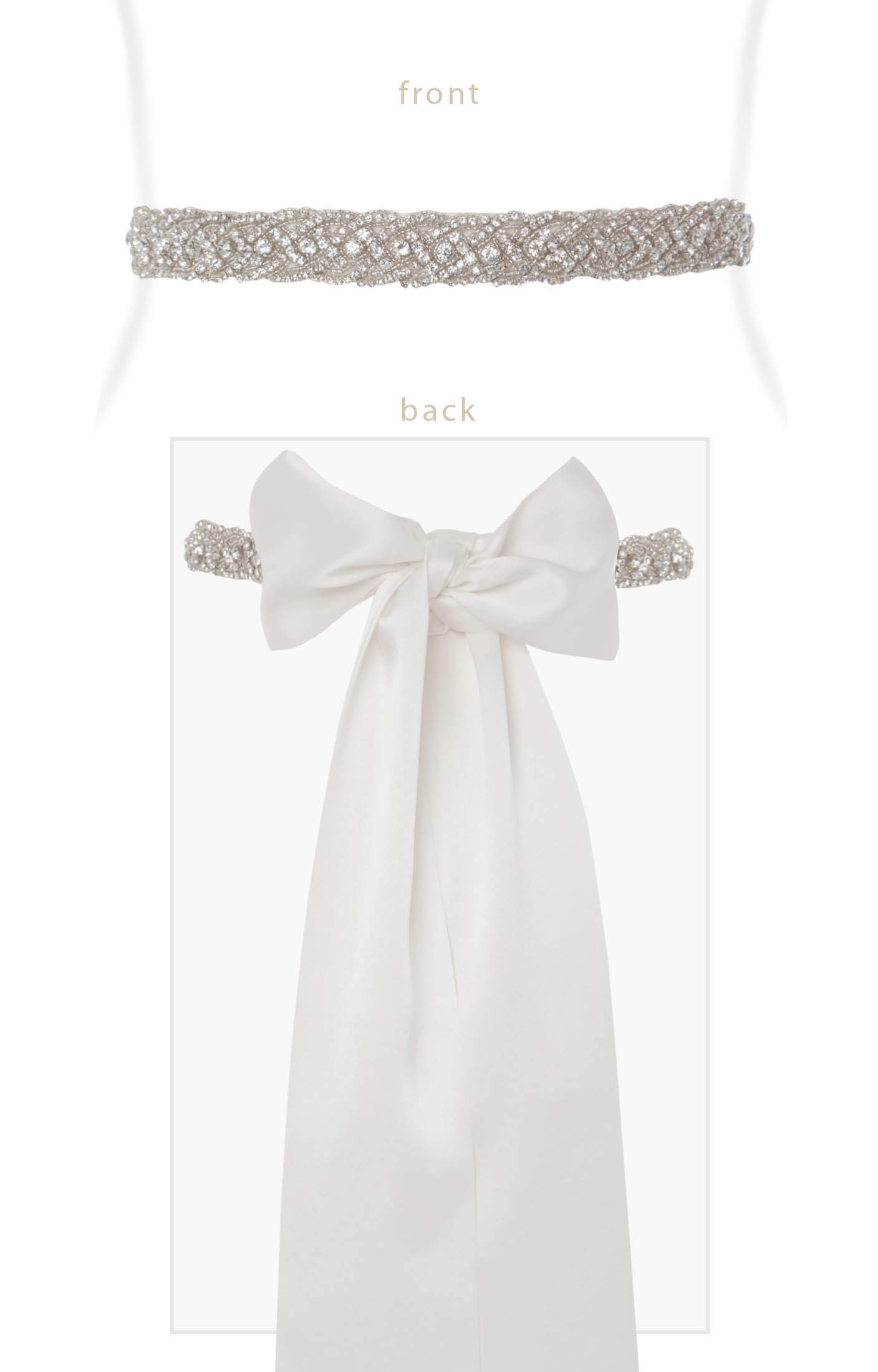 Image of Art Deco Sash (Ivory)