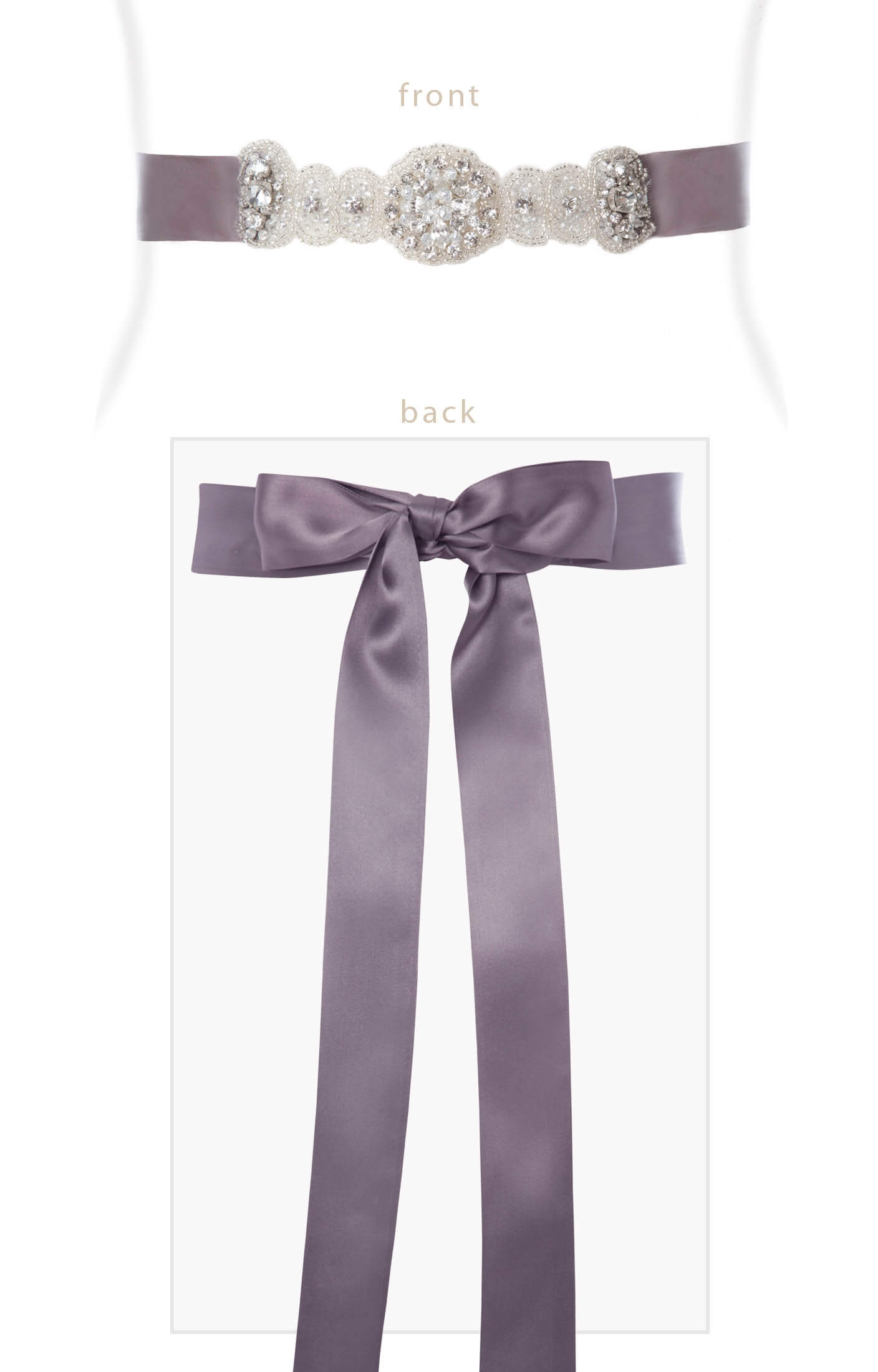 Image of Aurelia Vintage Maternity Sash Charcoal