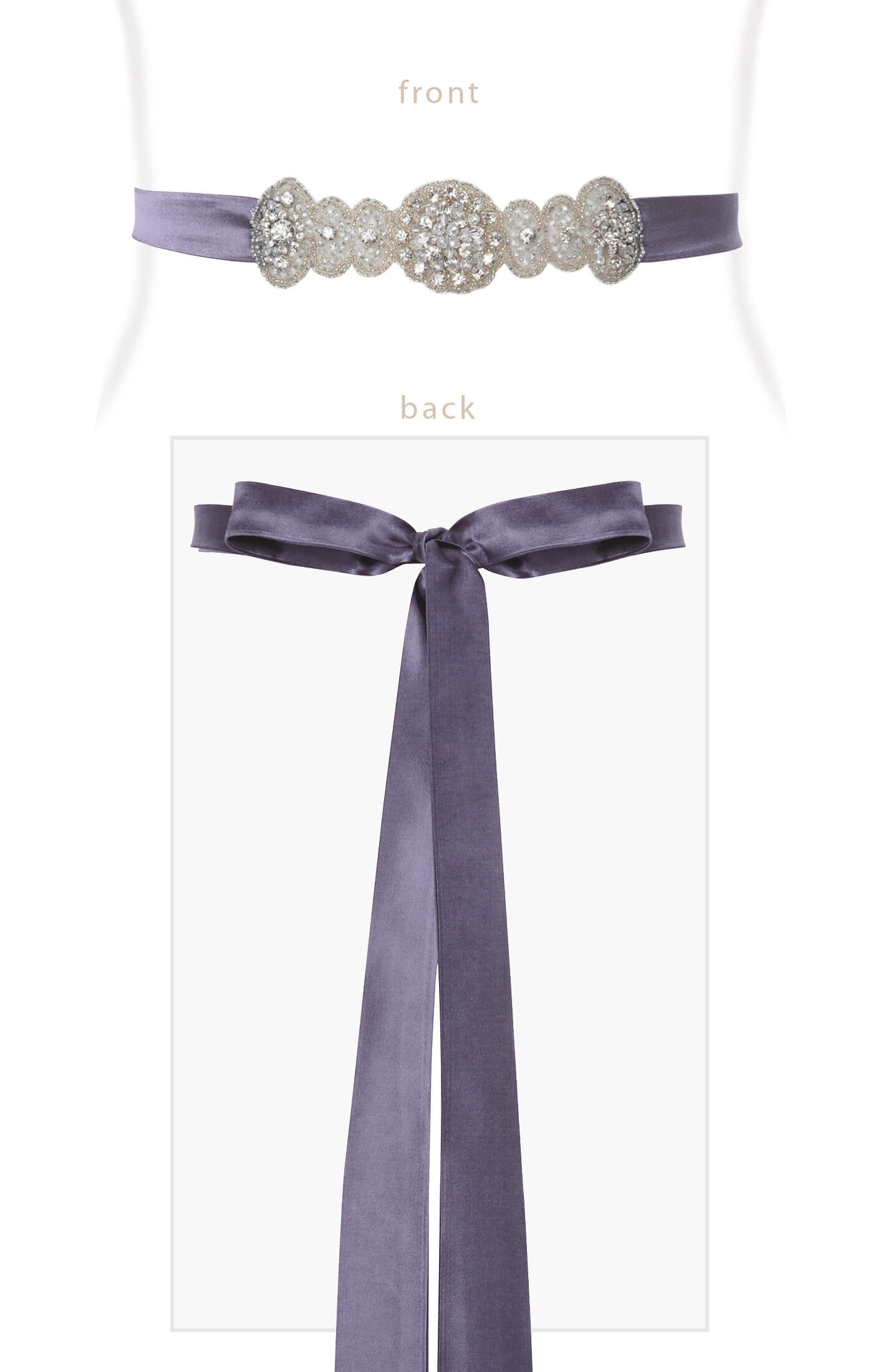 Aurelia Vintage Maternity Sash In Grape Maternity Wedding