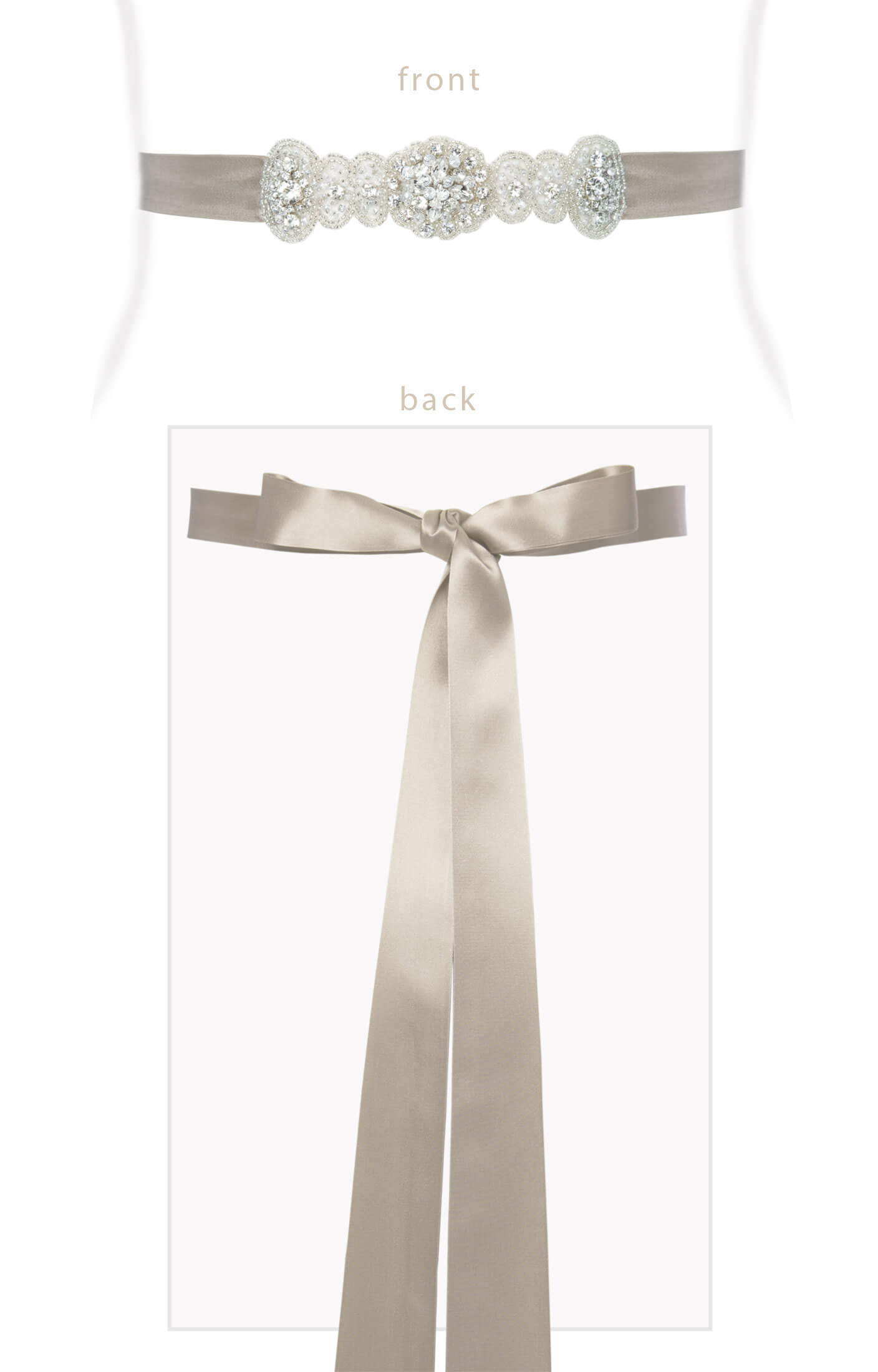 Image of Aurelia Vintage Sash (Oyster)