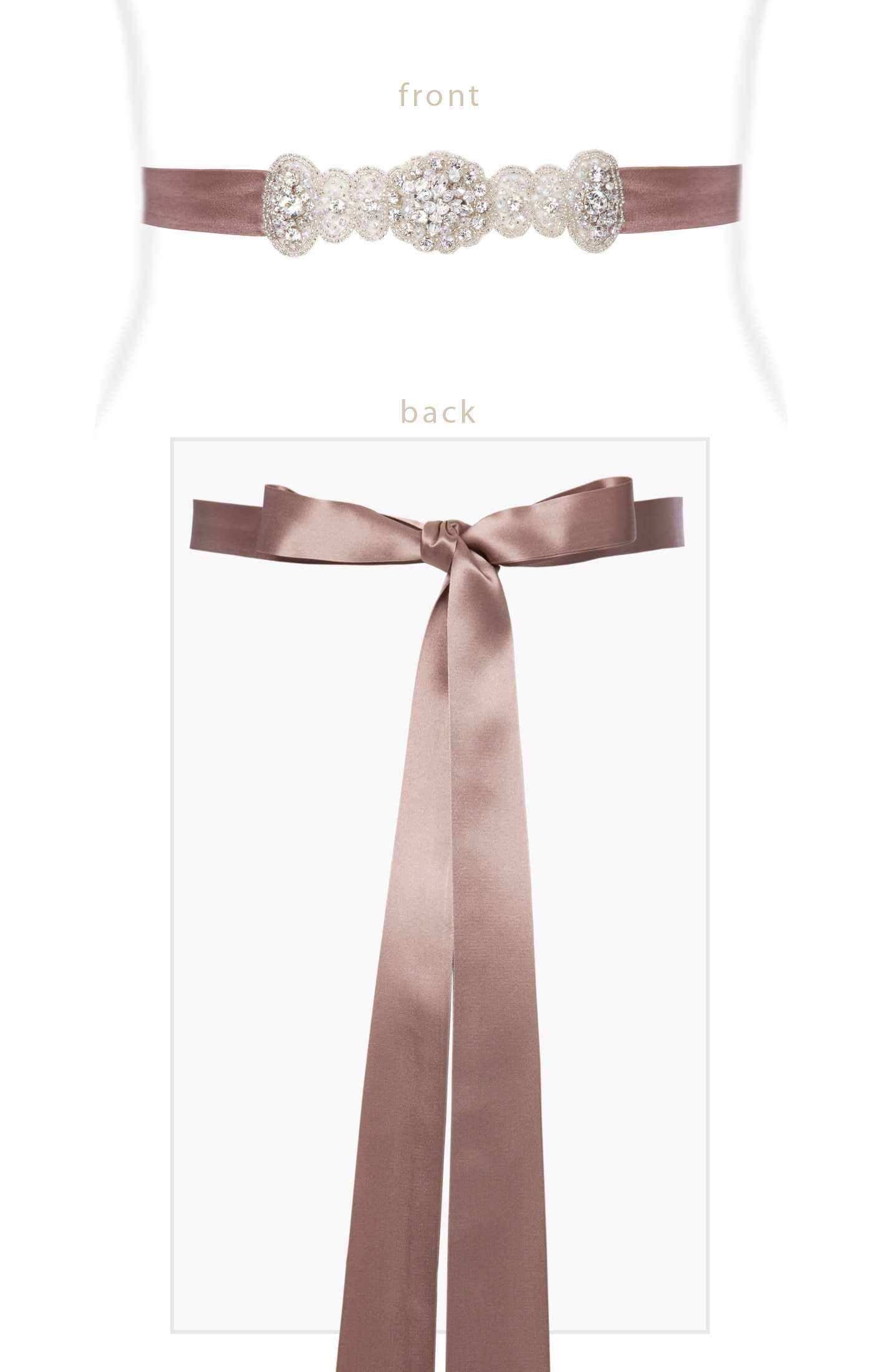 Image of Aurelia Vintage Maternity Sash Vintage Rose