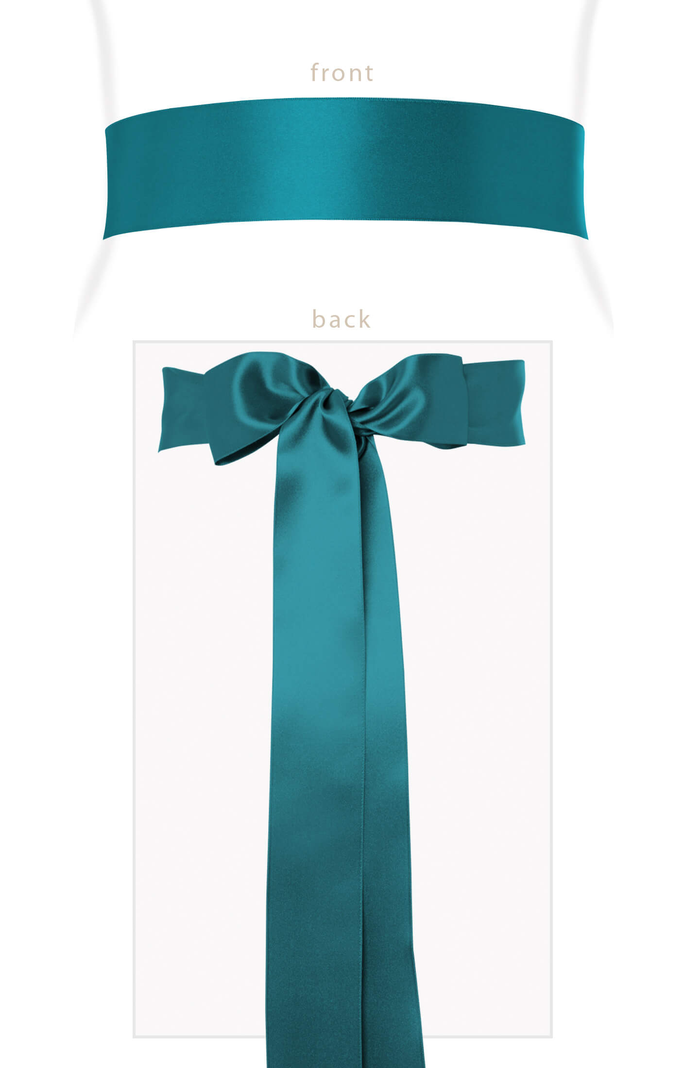 Smooth Satin Sash Long Aegean Blue - Maternity Wedding Dresses, Evening Wear and Party Clothes by Tiffany Rose US Smooth Satin Sash Long Aegean Blue - Maternity Wedding Dresses, Evening Wear and Party Clothes by Tiffany Rose US