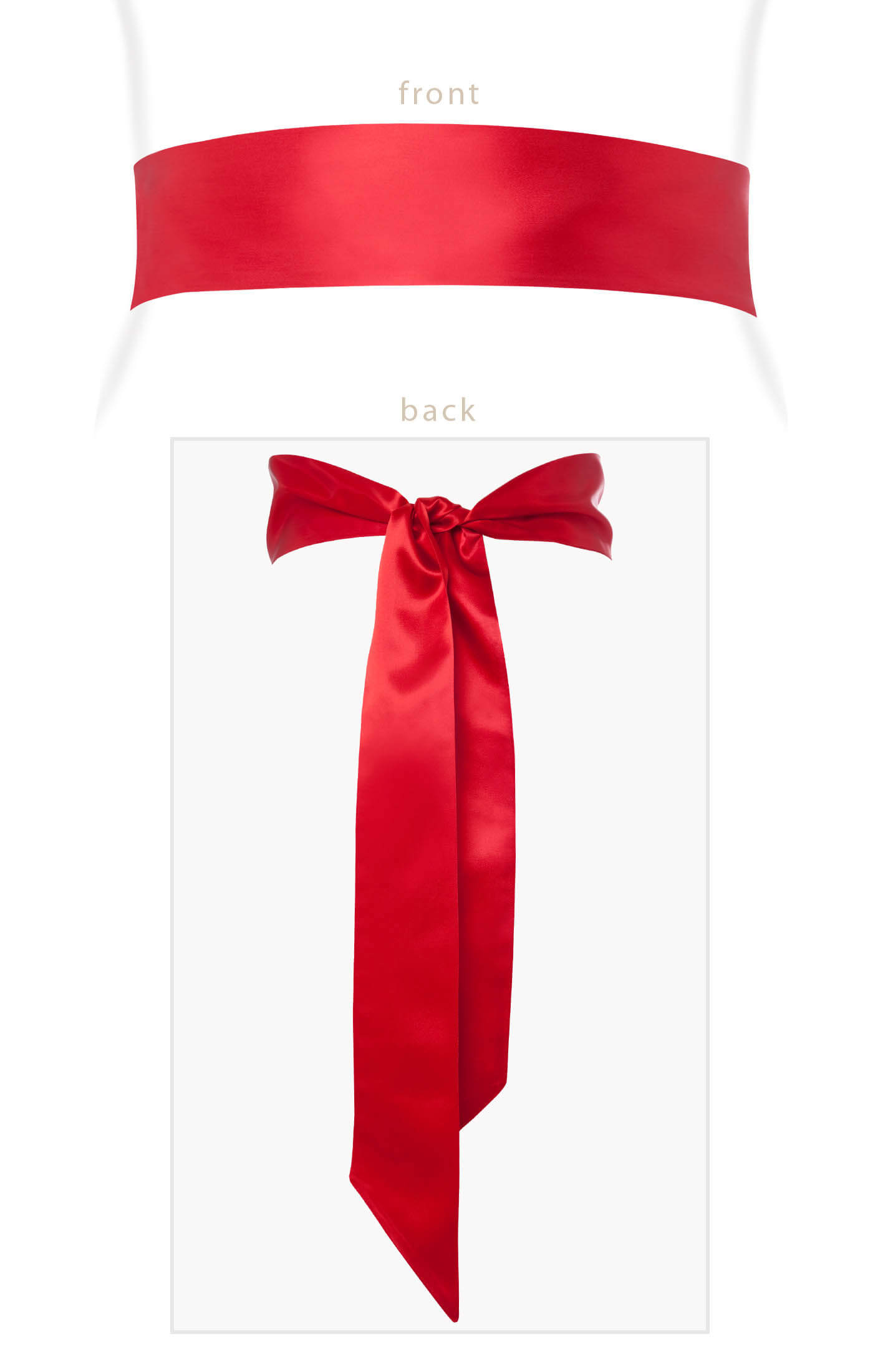 Smooth Satin Sash Clementine Maternity Wedding Dresses, Evening Wear