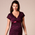 Bridget Maternity Lace Dress Claret