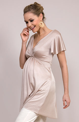 Butterfly Maternity Top (Gold) - Maternity Wedding Dresses, Evening ...