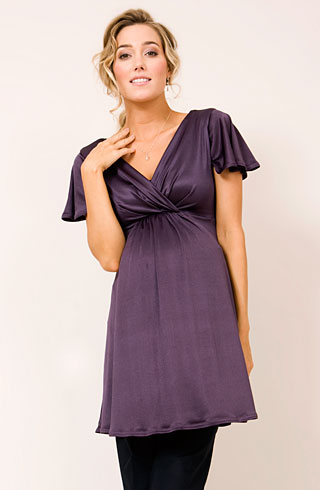 Butterfly Maternity Top (Plum) - Maternity Wedding Dresses, Evening ...