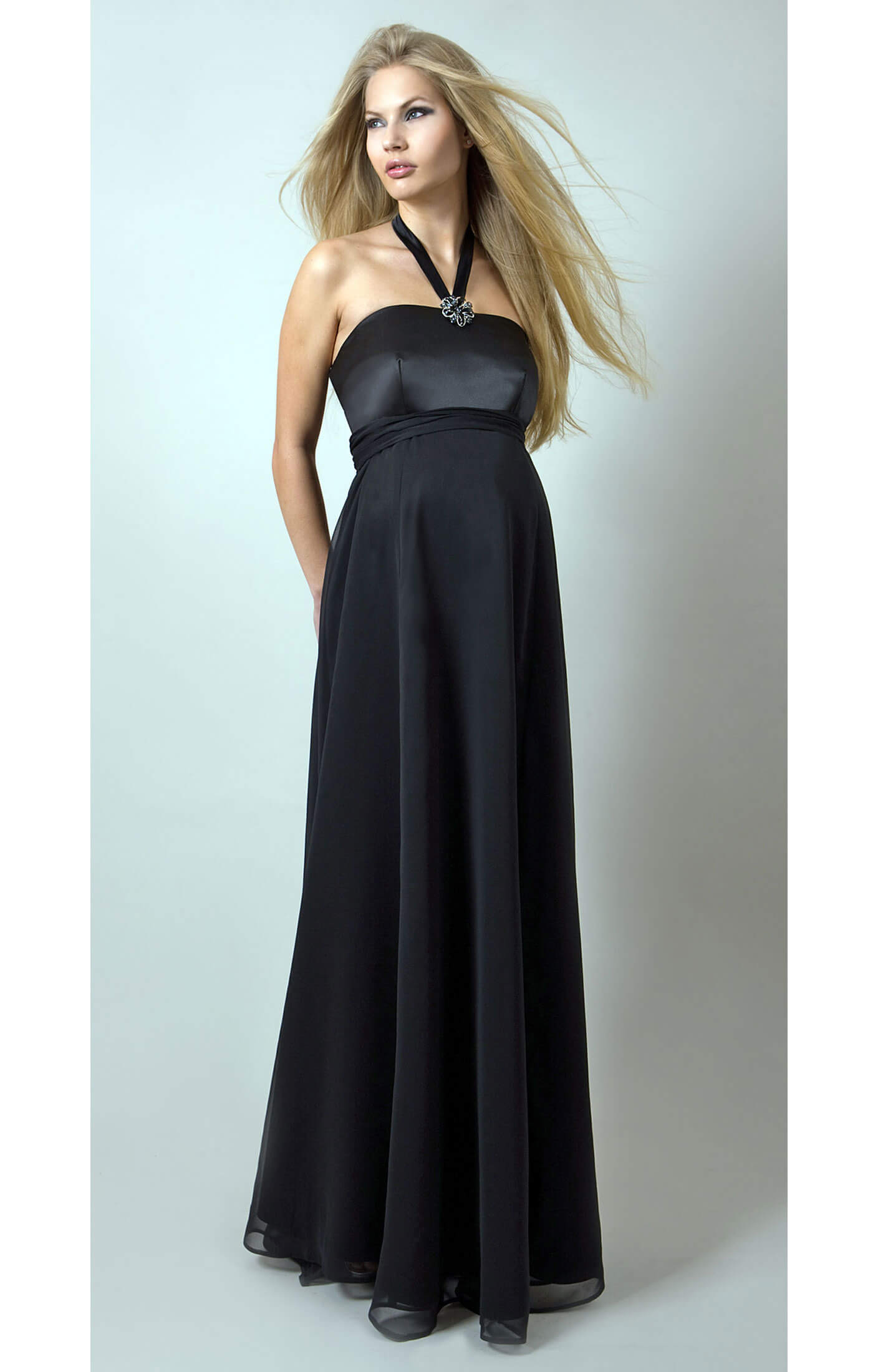 black tie maternity dress