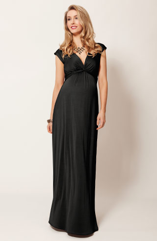 Clara Maternity Gown Long (Black) - Maternity Wedding Dresses, Evening ...