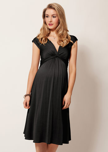 Clara Maternity Dress Short Black - Maternity Wedding Dresses, Evening ...