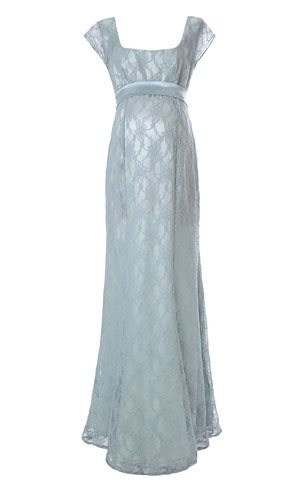 Eva Lace Maternity Gown (Glacier) - Maternity Wedding Dresses, Evening ...