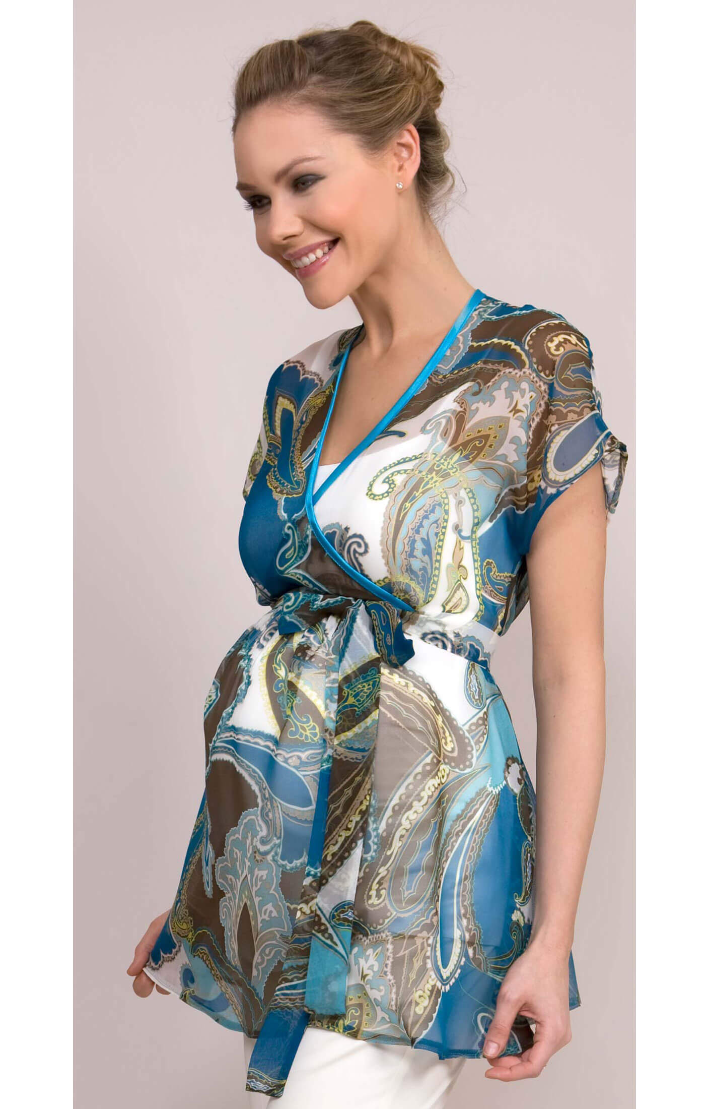 kimono style maternity dress