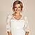 Flossie Umstands Hochzeitskleid kurz (Elfenbein)