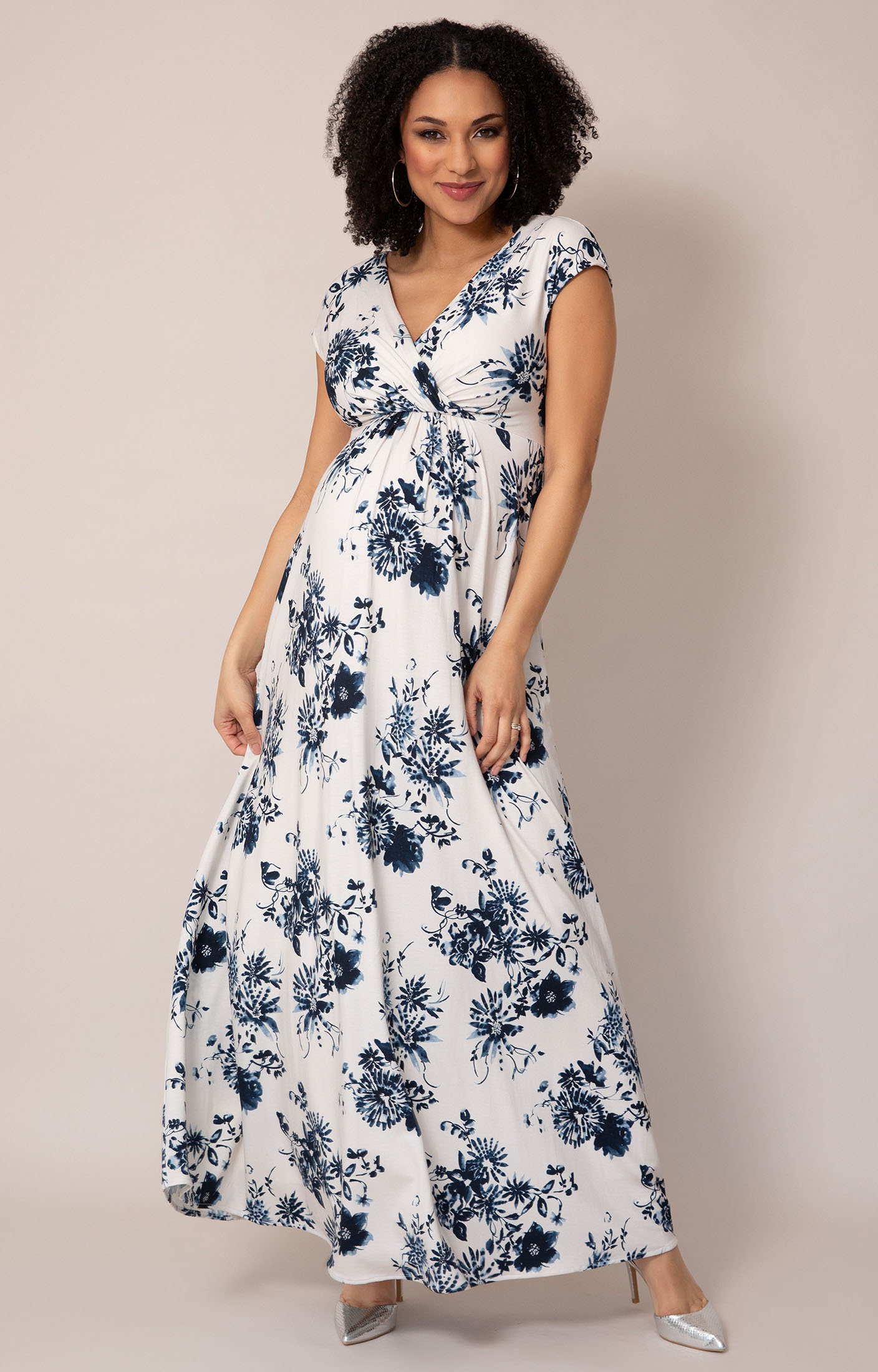 Francesca Maternity Maxi Dress (Oyster Blue) - Maternity Wedding Dresses,  Evening Wear and Party Clothes by Tiffany Rose