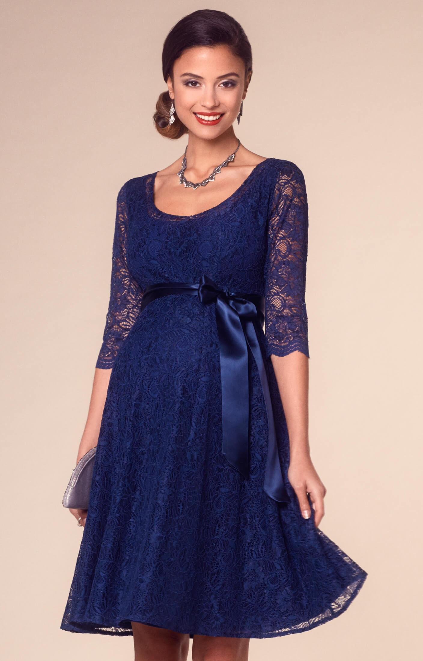 Freya Maternity Dress Short Arabian Blue - Maternity Wedding Dresses ...