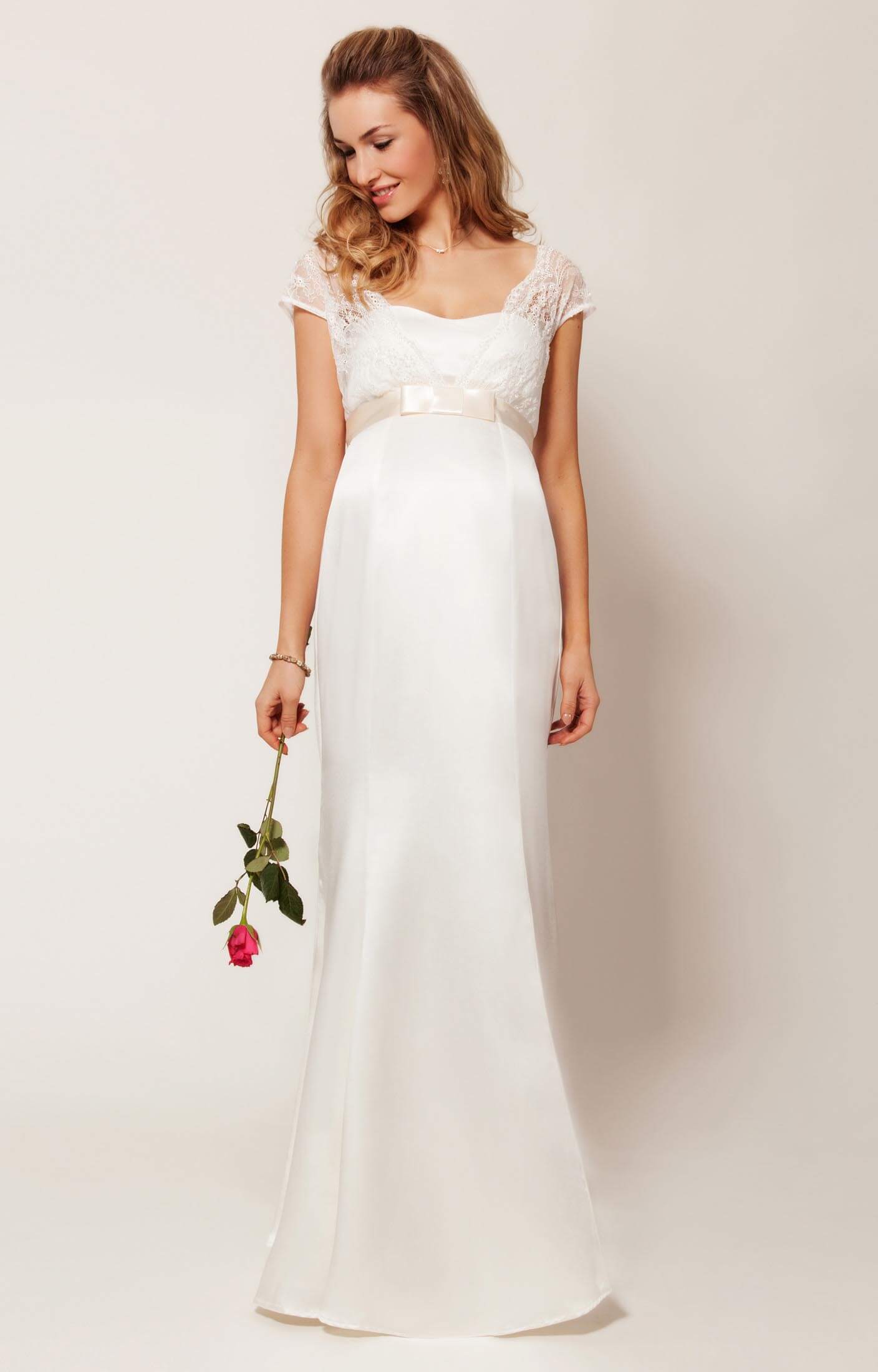 Georgia Maternity Wedding Gown (Vintage Ivory) - Maternity Wedding ...