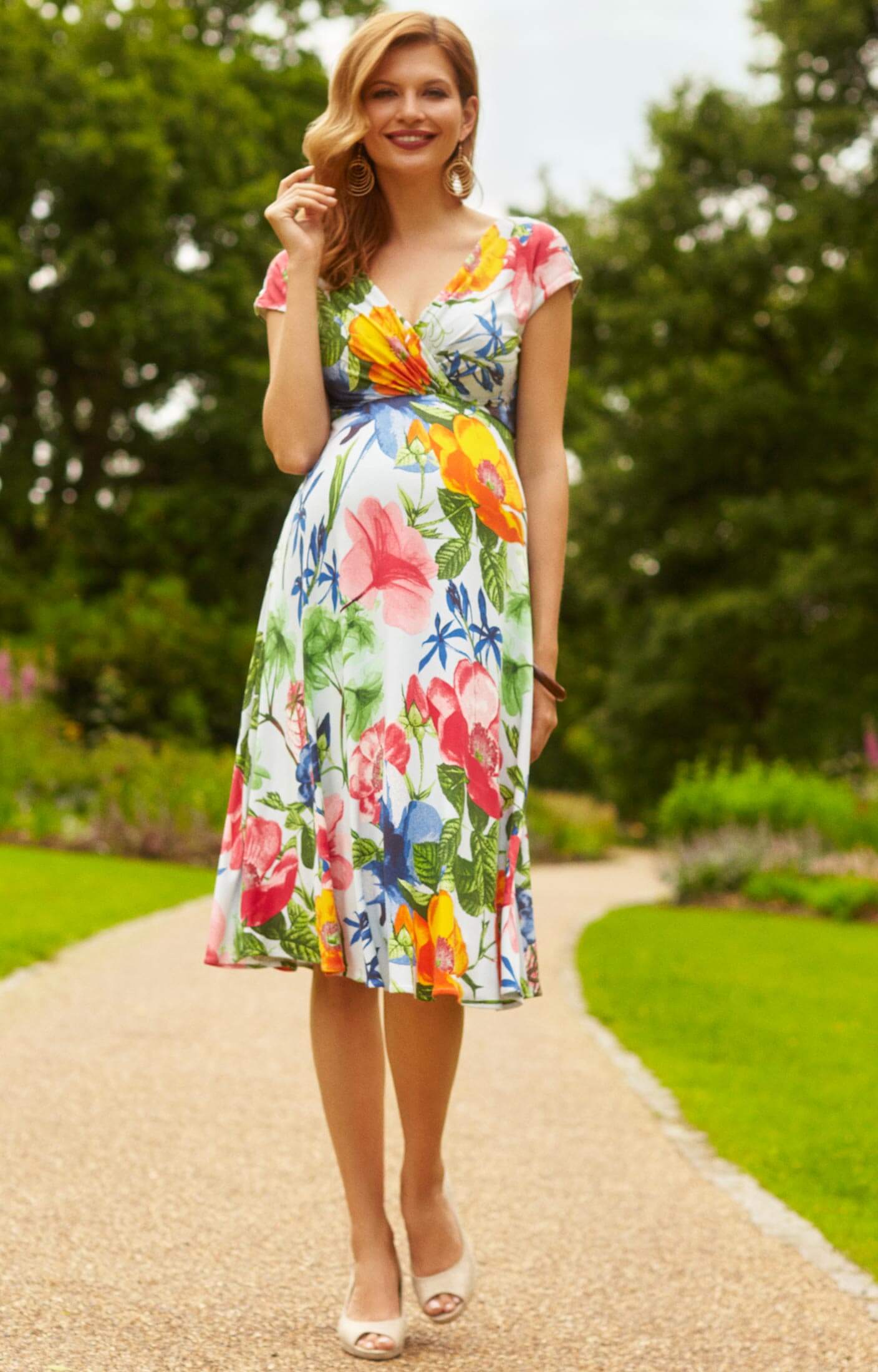 hawaiian floral dress