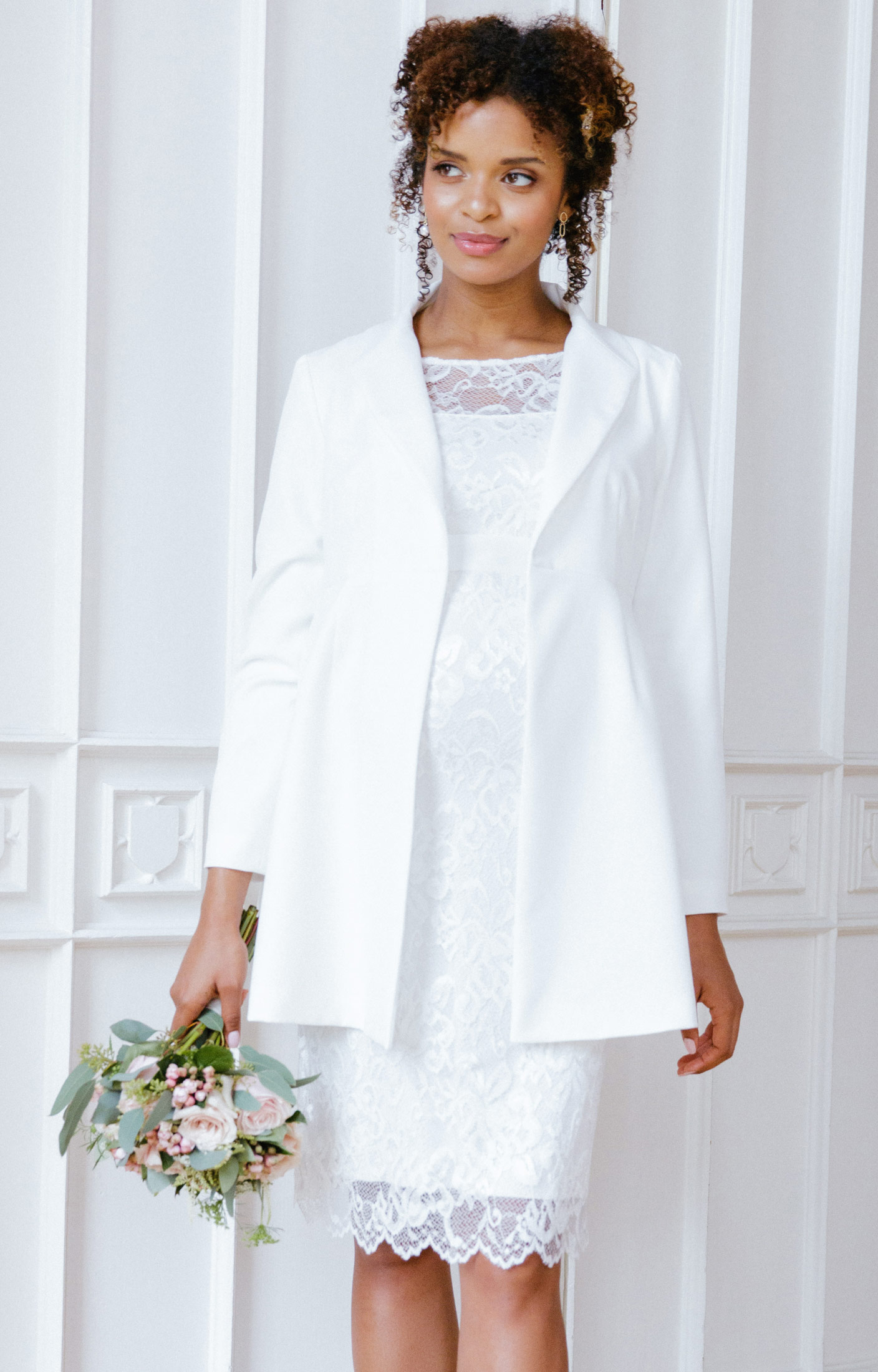 Maternity Jacket Ivory - Maternity Dresses, Evening Wear and Party Clothes by Tiffany Rose