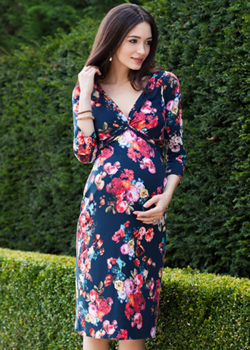 Lara Maternity Dress Midnight Garden - Maternity Wedding Dresses ...