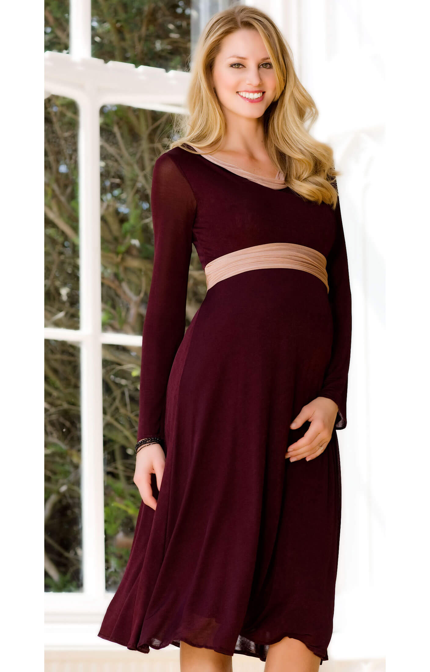 Lola Maternity Dress Claret Maternity Wedding Dresses Evening Wear And Party Clothes By 