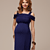 Lola Maternity Maxi Dress Mirage Blue