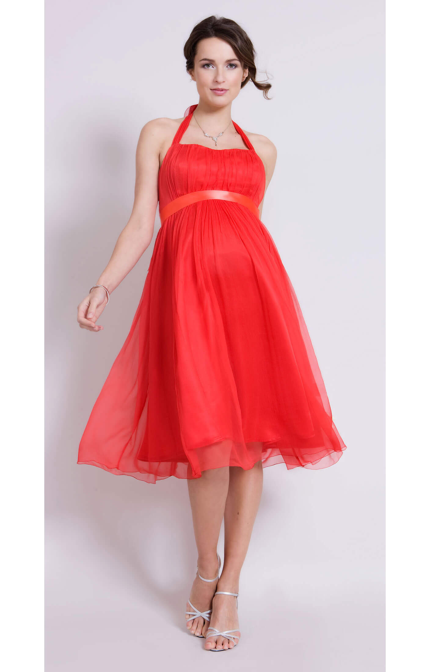 sachin and babi light blue dress Lita | Olive Twisted Asymmetric Maternity Maxi Dress main image 0