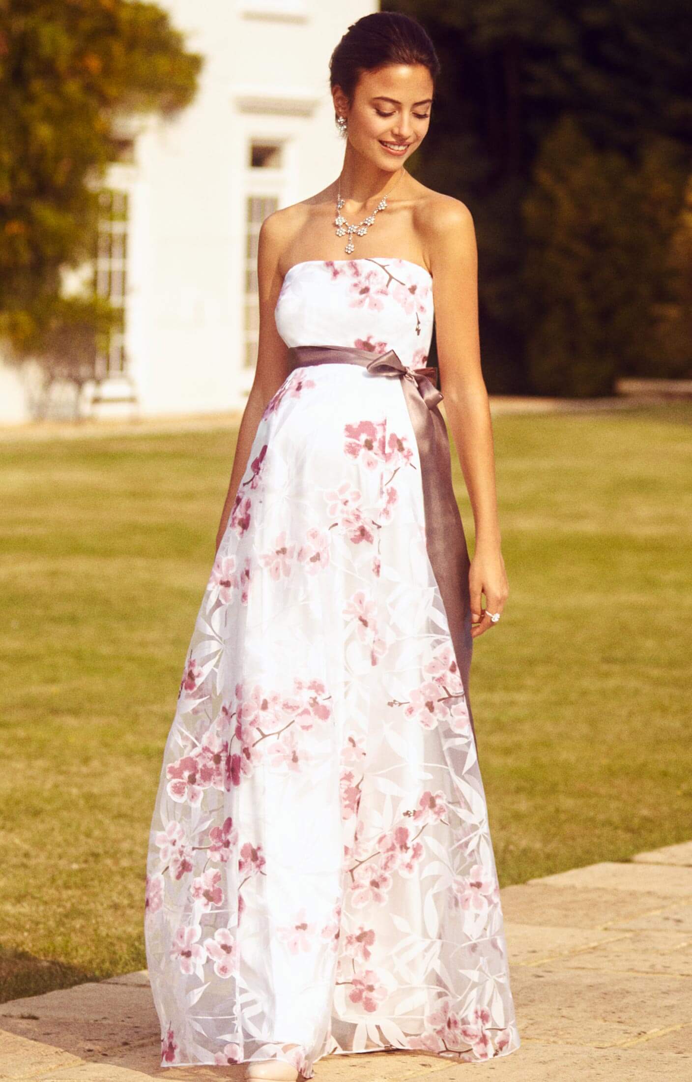 dress with cherry blossoms