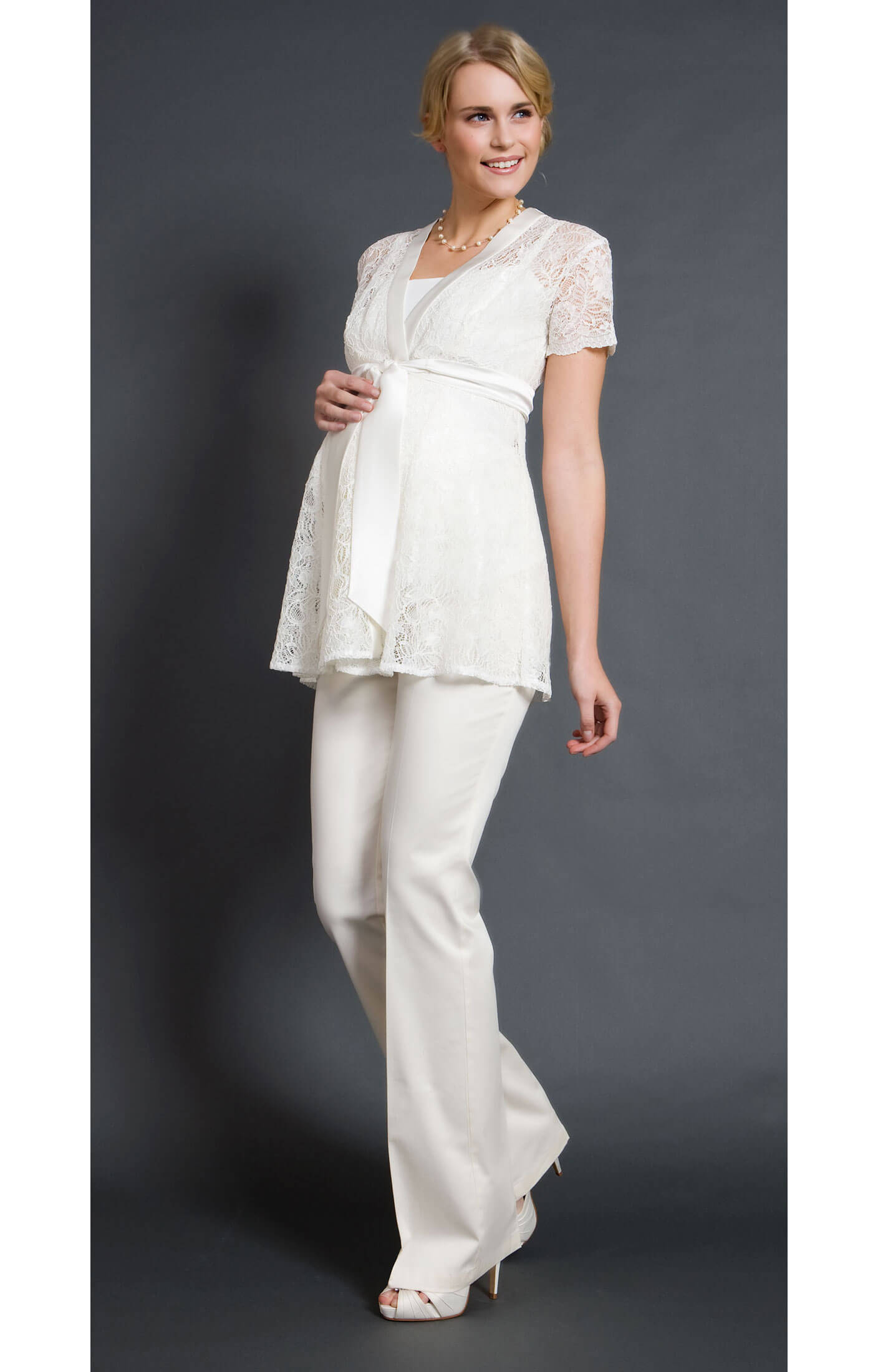Saigon Maternity Jacket (Ivory) Maternity Wedding Dresses, Evening
