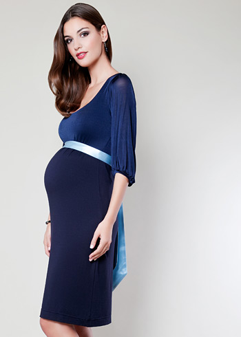Sienna Maternity Dress (Midnight Blue) - Maternity Wedding Dresses ...